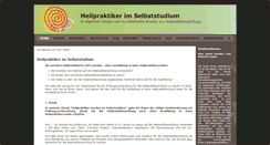 Desktop Screenshot of heilpraktiker-selbststudium.de
